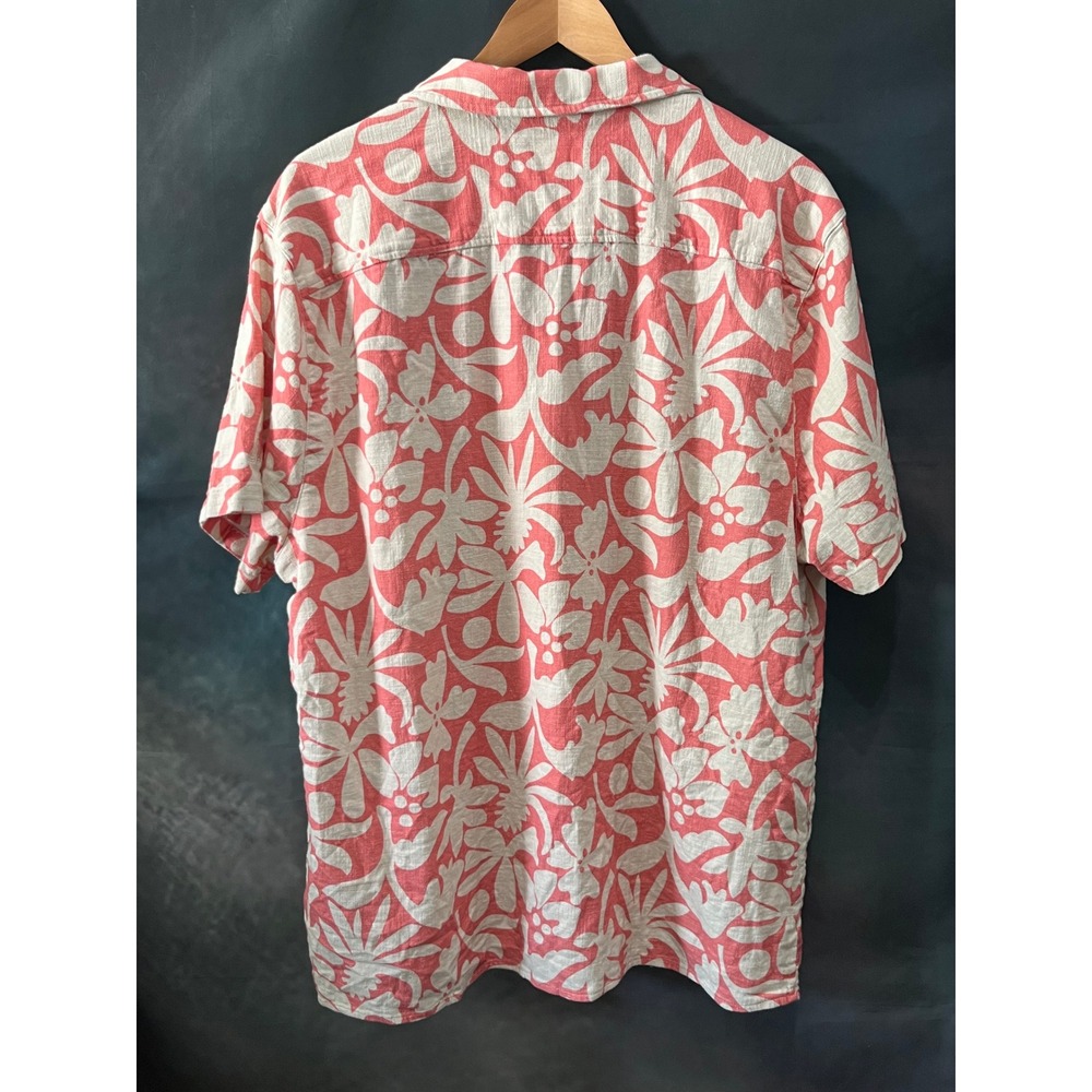 Marine Layer Mens XL Coral Tropical Floral Camp Collar Button Down Shirt XL - Picture 2 of 6